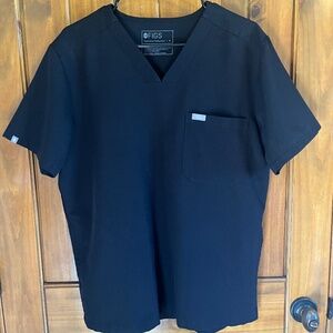 Men's Black Figs Technical Collection Scrub Top